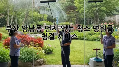 부산 암남동 먼지 없는 청소, 병원급 청결 서비스!